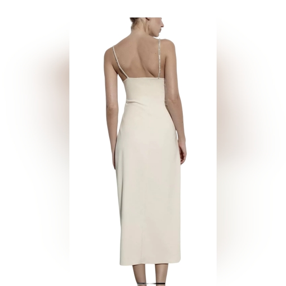 Zara Oyster white sparkly straps long slip dress 2 available (1)M (1)XL - Picture 6 of 11